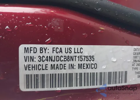 2022 Jeep Compass High Altitude 4X4 z USA, uszkodzony, nr VIN 3C4NJDCB8NT157535